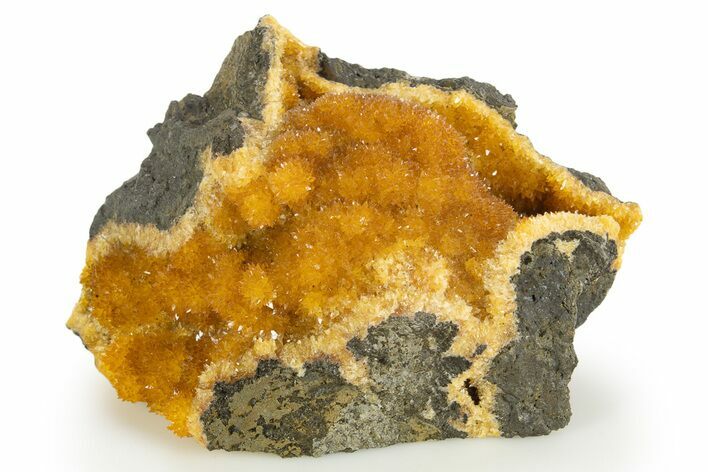 Intense Orange Calcite Crystal Cluster - Poland #331938